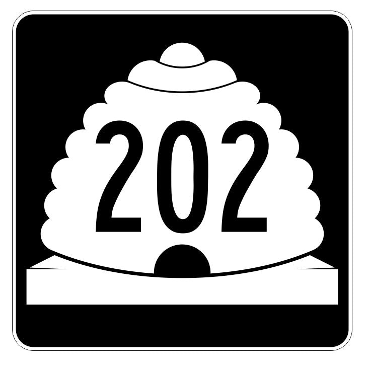 Utah State Highway 202 Sticker Decal R5508 Highway Route Sign