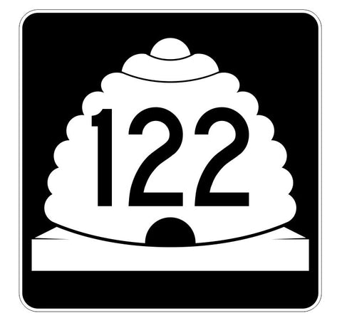Utah State Highway 122 Sticker Decal R5447 Highway Route Sign