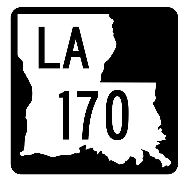 Louisiana State Highway 170 Sticker Decal R5882 Highway Route Sign