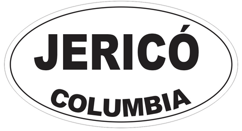 Jerico Columbia Oval Bumper Sticker or Helmet Sticker D4219