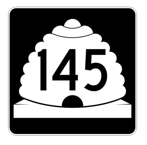 Utah State Highway 145 Sticker Decal R5467 Highway Route Sign