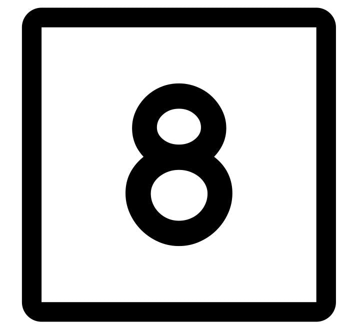 Connecticut State Highway 8 Sticker Decal R5056 Highway Route Sign
