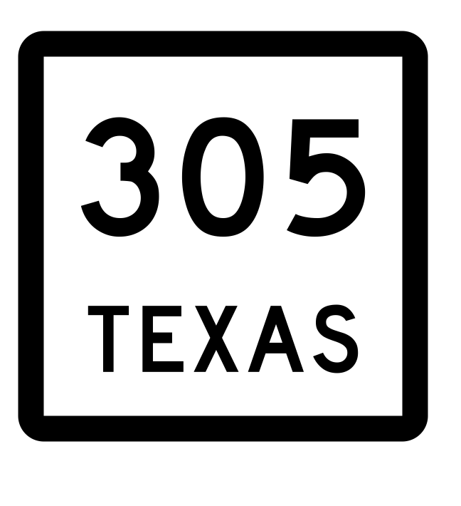 Texas State Highway 305 Sticker Decal R2600 Highway Sign