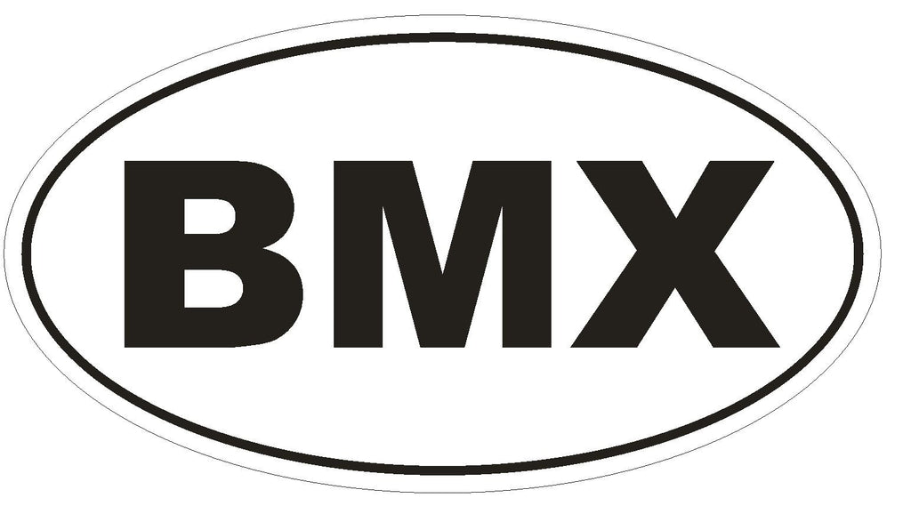 BMX Oval Bumper Sticker or Helmet Sticker D1940 Euro Oval - Winter Park Products