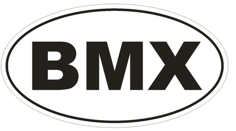 BMX Oval Bumper Sticker or Helmet Sticker D1940 Euro Oval - Winter Park Products