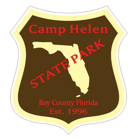 Camp Helen State Park Sticker R3353 Florida