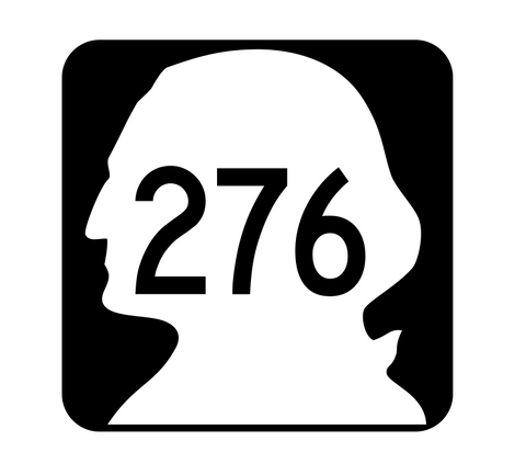 Washington State Route 276 Sticker R2884 Highway Sign Road Sign