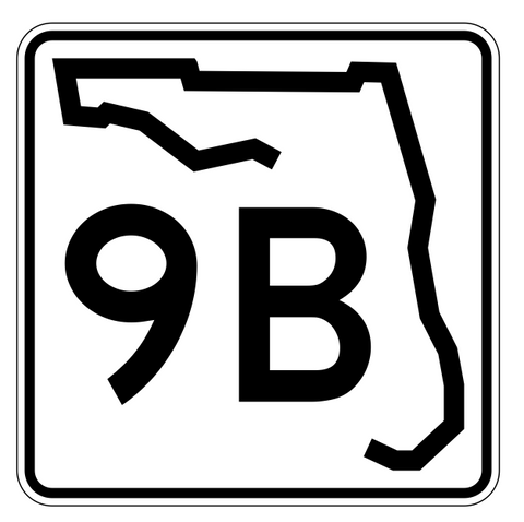 Florida State Road 9B Sticker Decal R1342 Highway Sign - Winter Park Products
