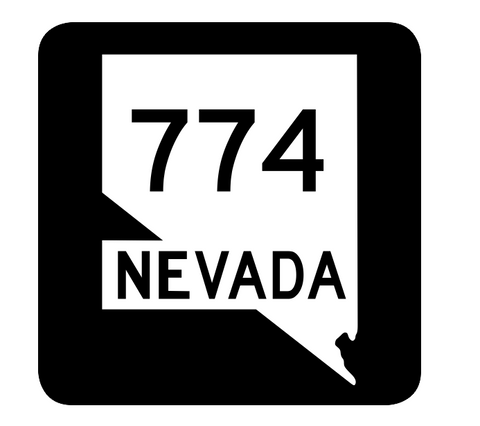 Nevada State Route 774 Sticker R3141 Highway Sign Road Sign