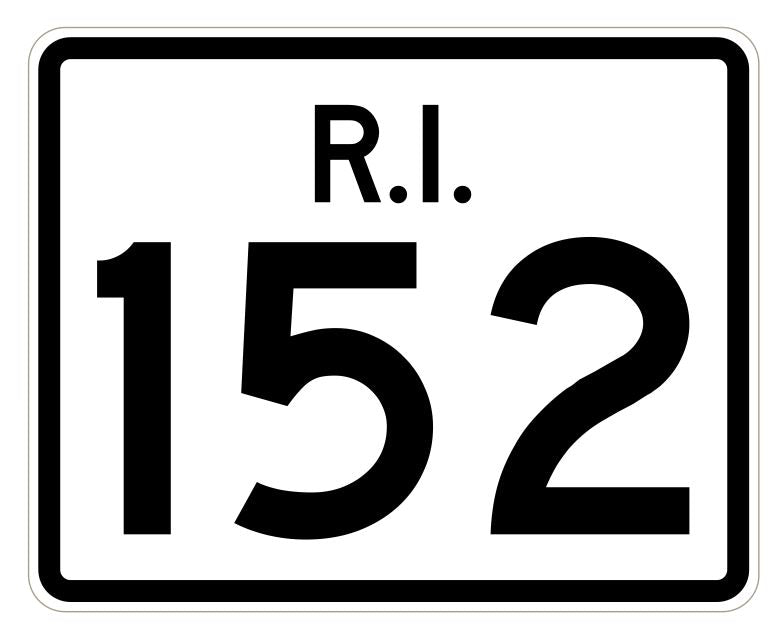 Rhode Island State Road 152 Sticker R4265 Highway Sign Road Sign Decal