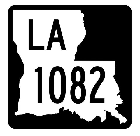 Louisiana State Highway 1082 Sticker Decal R6336 Highway Route Sign