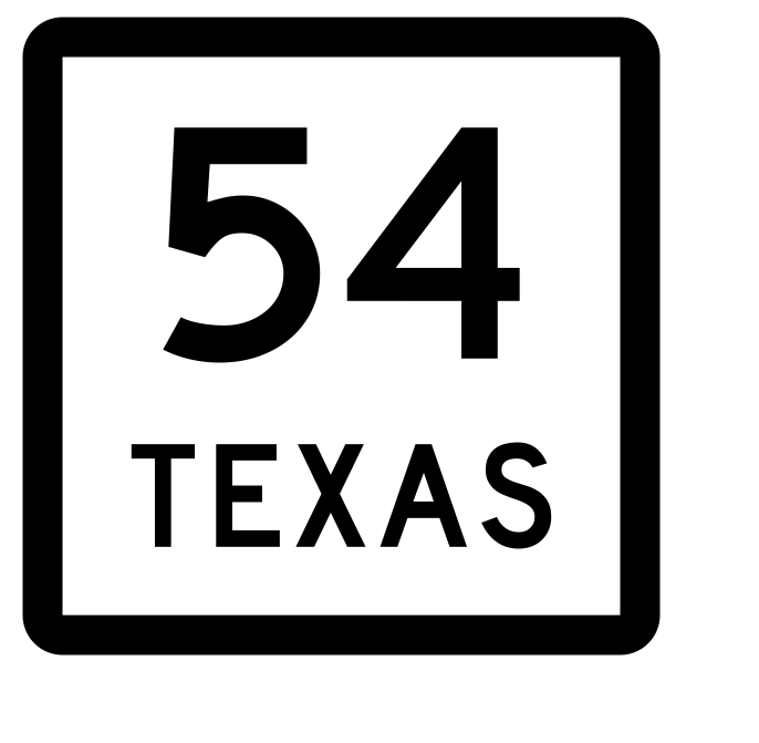 Texas State Highway 54 Sticker Decal R2355 Highway Sign - Winter Park Products
