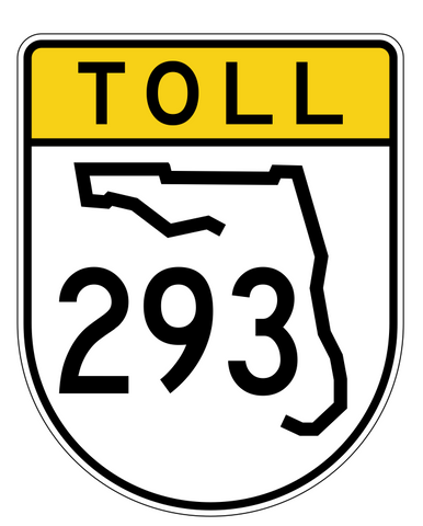Florida State Road 293 Sticker Decal R1527 Highway Sign - Winter Park Products