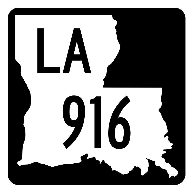 Louisiana State Highway 916 Sticker Decal R6193 Highway Route Sign