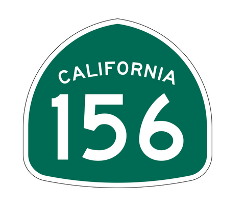 California State Route 156 Sticker Decal R1227 Highway Sign - Winter Park Products