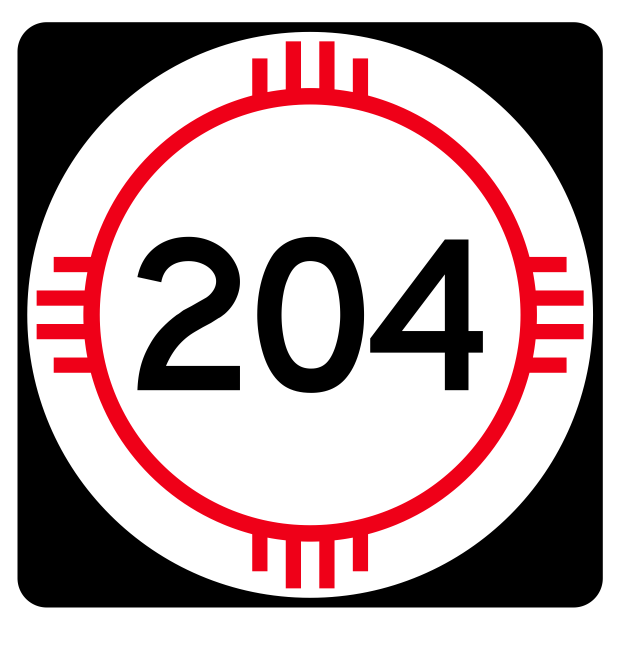 New Mexico State Road 204 Sticker R4166 Highway Sign Road Sign Decal