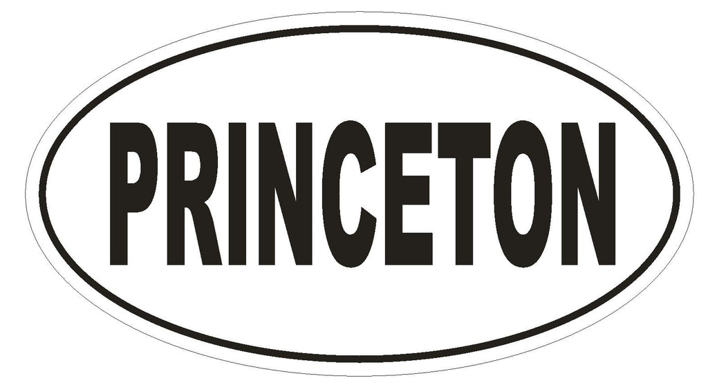 PRINCETON Oval Bumper Sticker or Helmet Sticker D1830 Euro Oval University - Winter Park Products