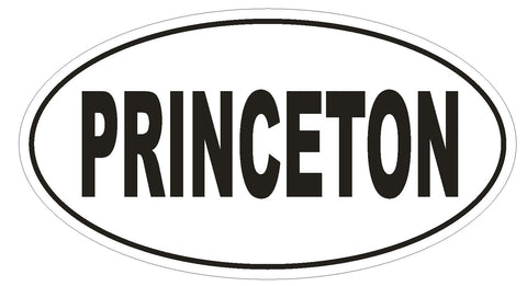 PRINCETON Oval Bumper Sticker or Helmet Sticker D1830 Euro Oval University - Winter Park Products