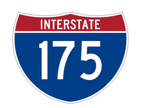 Interstate 175 Sticker R2070 Highway Sign Road Sign