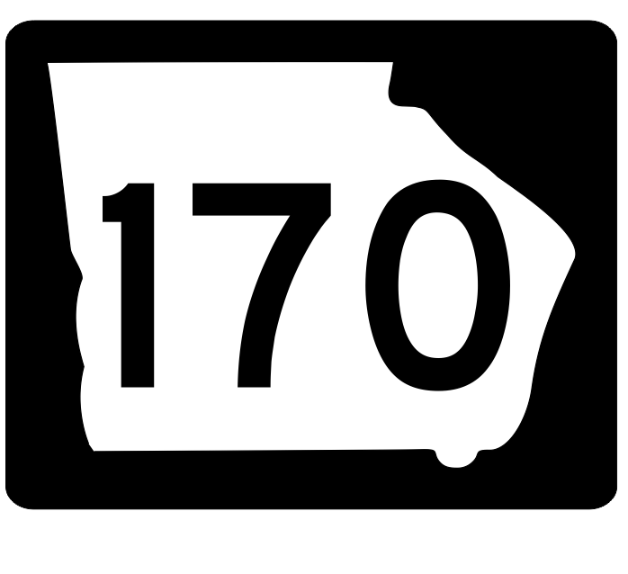 Georgia State Route 170 Sticker R3836 Highway Sign
