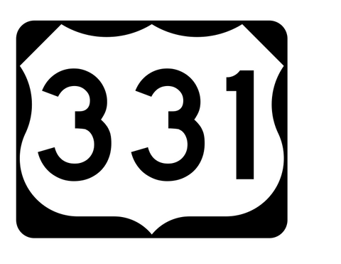 US Route 331 Sticker R2183 Highway Sign Road Sign - Winter Park Products