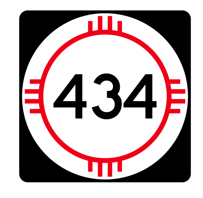 New Mexico State Road 434 Sticker R4184 Highway Sign Road Sign Decal