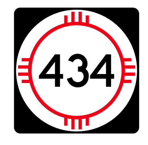 New Mexico State Road 434 Sticker R4184 Highway Sign Road Sign Decal