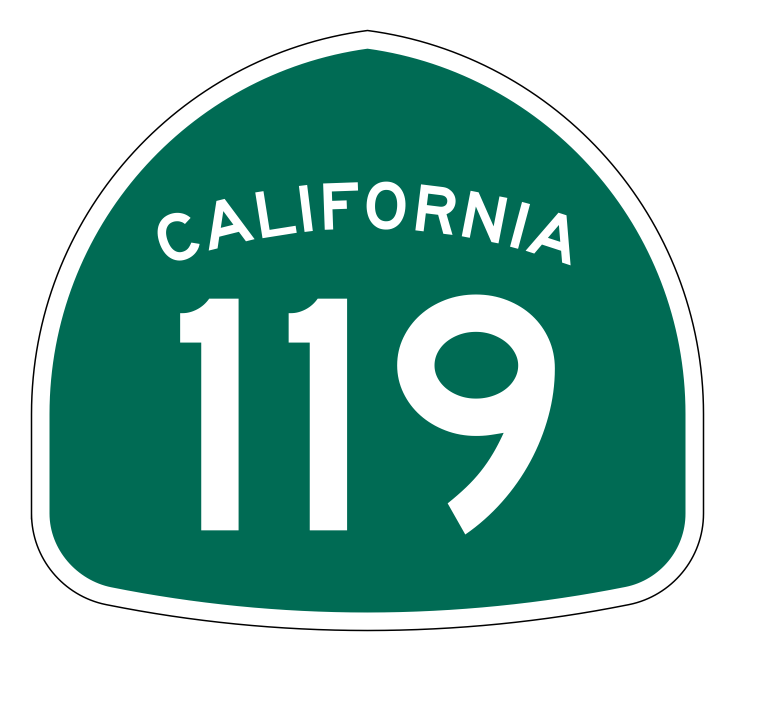 California State Route 119 Sticker Decal R1194 Highway Sign - Winter Park Products