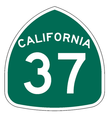 California State Route 37 Sticker Decal R1004 Highway Sign Road Sign - Winter Park Products