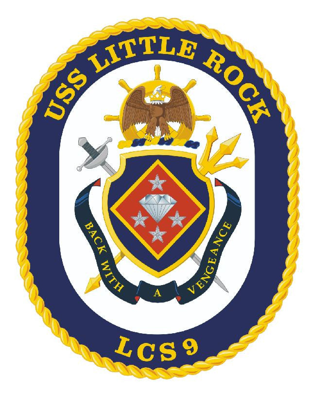 USS Little Rock Sticker Military Armed Forces Navy Decal M215 - Winter Park Products