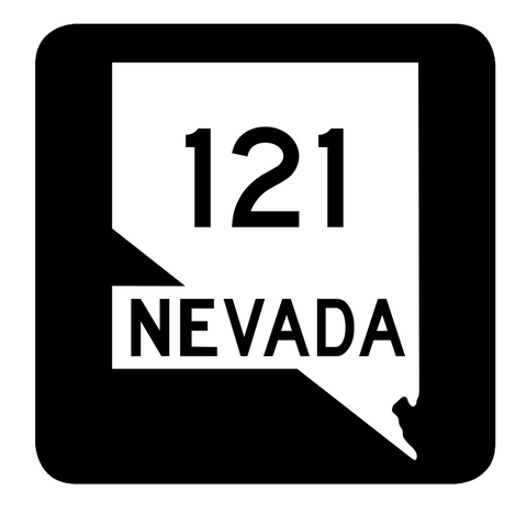Nevada State Route 121 Sticker R2982 Highway Sign Road Sign