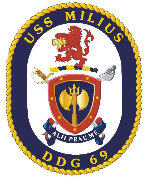 USS Milius Sticker Military Armed Forces Navy Decal M172 - Winter Park Products