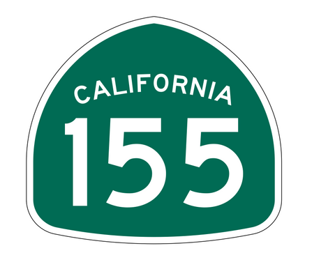 California State Route 155 Sticker Decal R1226 Highway Sign - Winter Park Products