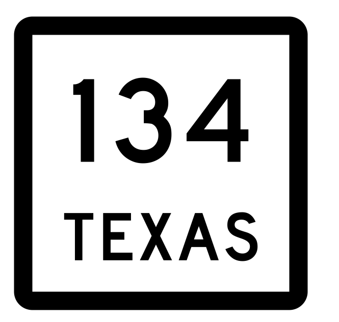Texas State Highway 134 Sticker Decal R2433 Highway Sign - Winter Park Products