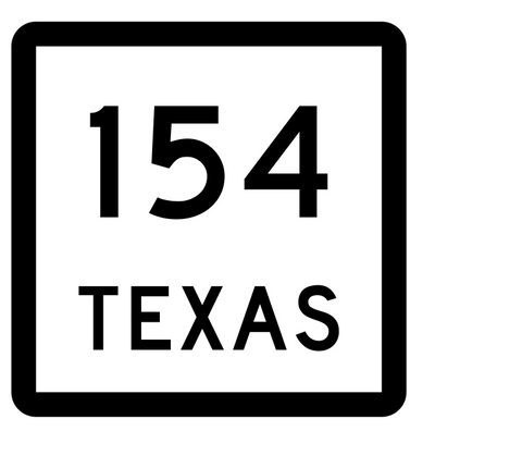 Texas State Highway 154 Sticker Decal R2453 Highway Sign - Winter Park Products