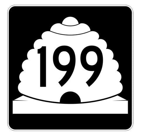 Utah State Highway 199 Sticker Decal R5505 Highway Route Sign