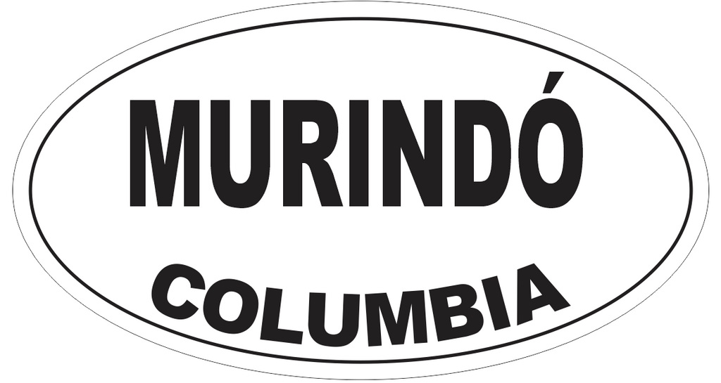 Murindo Columbia Oval Bumper Sticker or Helmet Sticker D4224