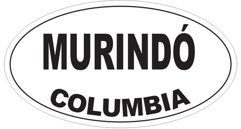 Murindo Columbia Oval Bumper Sticker or Helmet Sticker D4224