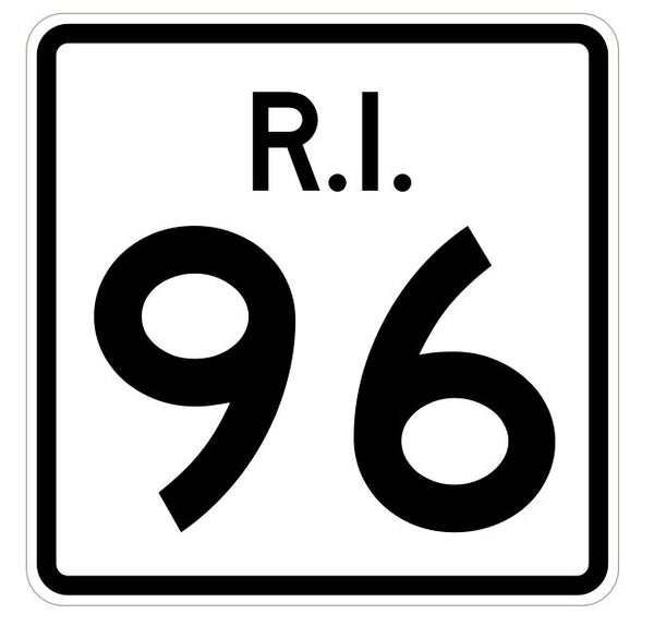 Rhode Island State Road 96 Sticker R4233 Highway Sign Road Sign Decal ...