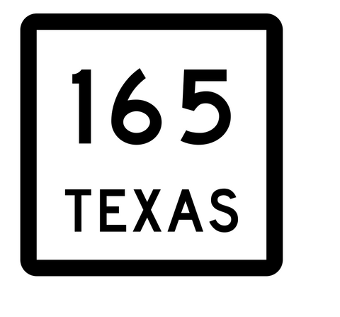 Texas State Highway 165 Sticker Decal R2463 Highway Sign - Winter Park Products