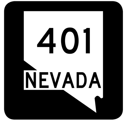 Nevada State Route 401 Sticker R3057 Highway Sign Road Sign