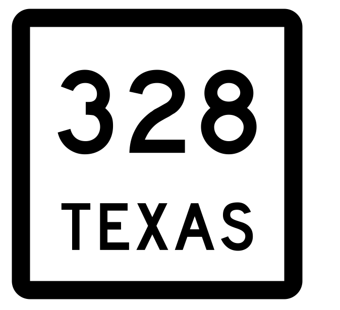 Texas State Highway 328 Sticker Decal R2623 Highway Sign