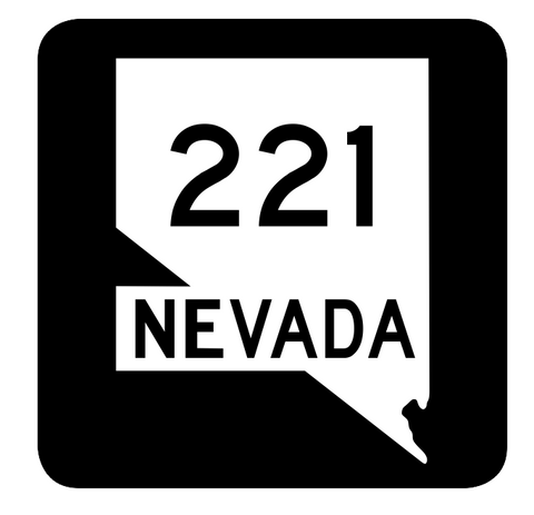 Nevada State Route 221 Sticker R3005 Highway Sign Road Sign