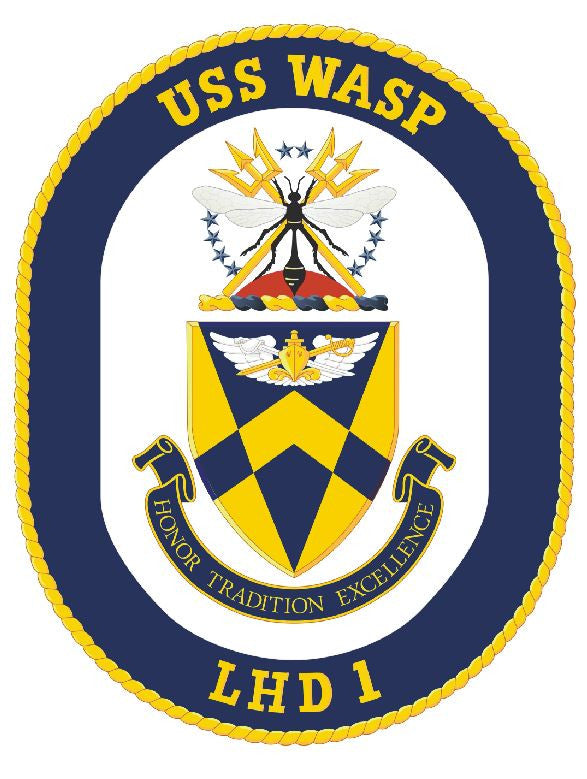USS Wasp Sticker Military Armed Forces Navy Decal M181 - Winter Park Products