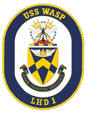USS Wasp Sticker Military Armed Forces Navy Decal M181 - Winter Park Products
