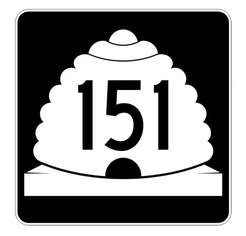 Utah State Highway 151 Sticker Decal R5473 Highway Route Sign