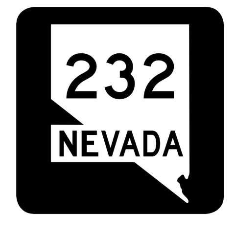Nevada State Route 232 Sticker R3014 Highway Sign Road Sign