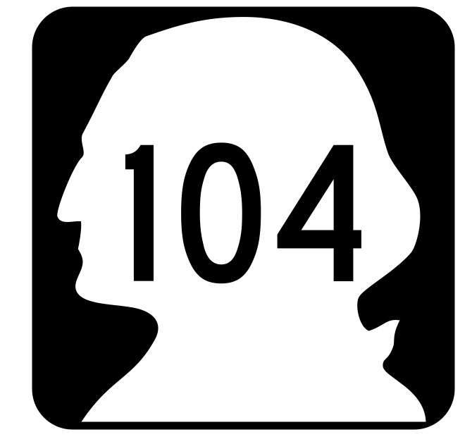 Washington State Route 104 Sticker R2808 Highway Sign Road Sign