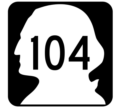 Washington State Route 104 Sticker R2808 Highway Sign Road Sign