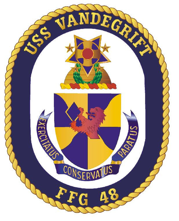 USS Vandegrift Sticker Military Armed Forces Navy Decal M196 - Winter Park Products